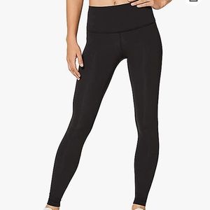 Lululemon wunder under black leggings size 6